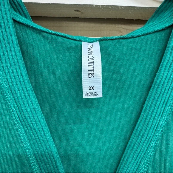 Zenana outfitters Green Button-Up Cardigan EXCELLENT Size 2X Plus - Picture 5 of 5